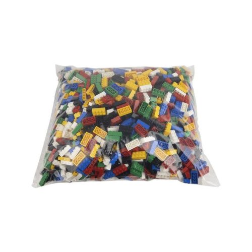 Q-BRiCKS | 1000 db-os vegyes, 100% kompatibilis építőkocka készlet alapszínekben | elsősorban óvodáknak (alapkockák)
