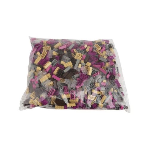Q-BRiCKS | 1000 db-os vegyes, 100% kompatibilis építőkocka készlet különleges színekben | elsősorban óvodáknak (alapkockák)