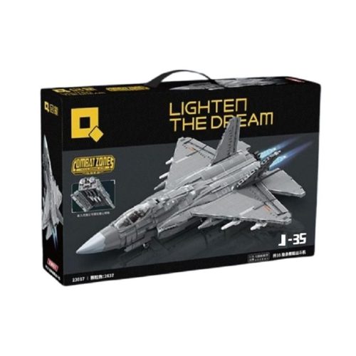 QMAN 23017 - Shenyang J-35 lopakodó hordozó alapú vadászgép - 100% technic-kompatibilis építőjáték
