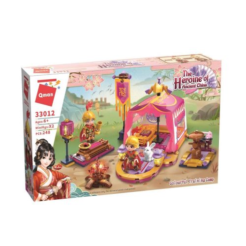 QMAN 33012 - Mulan, az ismert kínai harcos hősnő edzőtábora építőjáték - 100% kompatibilis minden más kedvelt márkával