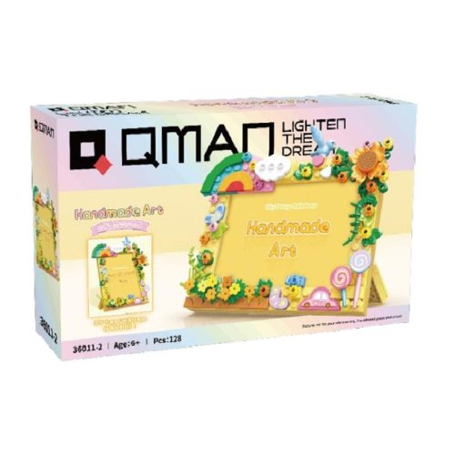 QMAN 36011-2 - Szivárvány Képkeret építőjáték - 100% kompatibilis minden más kedvelt márkával