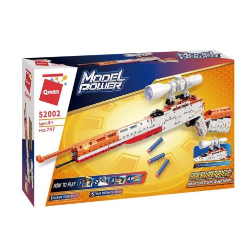 QMAN 52002 - Mauser 98k játék-ismétlőpuska - 100% technic-kompatibilis építőjáték