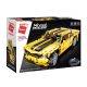 QMAN 54006 - Sárga klasszikus sportautó - 100% technic-kompatibilis építőjáték