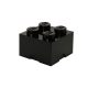 LEGO Kiegészítő - Tároló doboz 4-es fekete