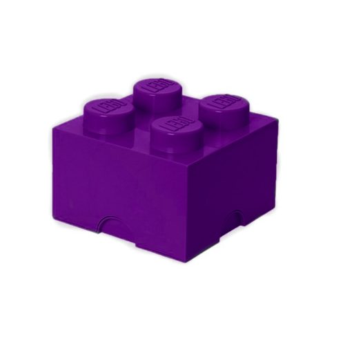 LEGO Kiegészítő - Tároló doboz 4-es lila