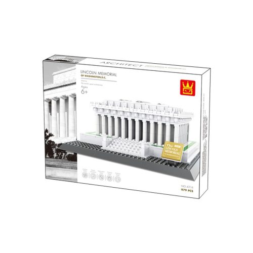 WANGE 4216 - Lincoln Memorial – Washington, USA építőjáték - 100% kompatibilis minden más kedvelt márkával