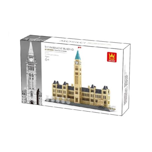 WANGE 4221 - Kanadai Parlament – Ottawa építőjáték - 100% kompatibilis minden más kedvelt márkával