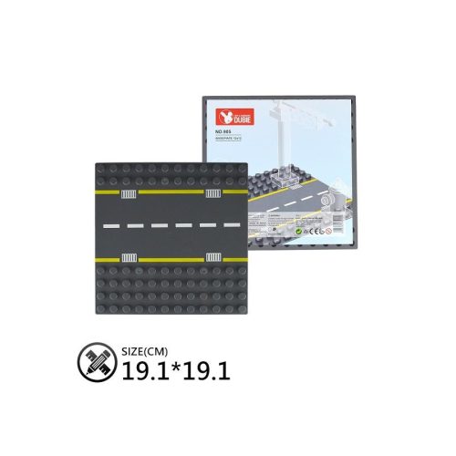 WANGE 905 | építőjáték alaplap nagy méretű kockákhoz - 100% kompatibilis minden más kedvelt márka nagy méretű kockáival | 12x12 - egyenes út
