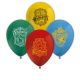 8 nyomtatott latex léggömb HARRY POTTER HOGWARTS HOUSES