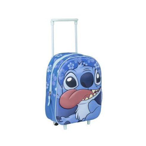 Disney Stitch gurulós 3D gyerek táska, 31 cm