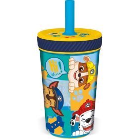   Mancs Őrjárat felboríthatatlan csúszásgátlós műanyag pohár szívószállal - 370ML