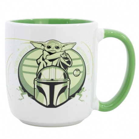 Kerámia bögre díszdobozban 390ML - Grogu Mandalorian