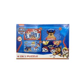   Mancs Őrjárat 4 az 1 ben Puzzle 12-13-20-24 darabos - Piros