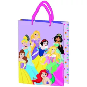   Ajándéktasak 23x18x8,5cm, laminált műanyag felülettel - Disney Princess