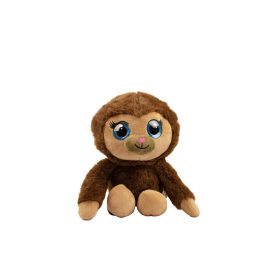 Nagy szemű cuki plüss Majom 30cm magas - Barna