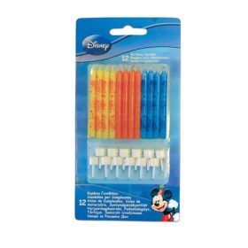   12db születésnapi gyertya és 12 tartó DISNEY MICKEY EGÉR