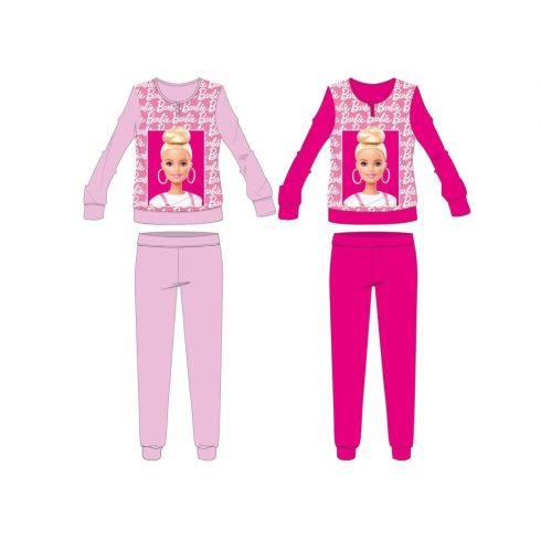 Barbie téli vastag pamut pizsama kislányoknak - flanel - pink - 122