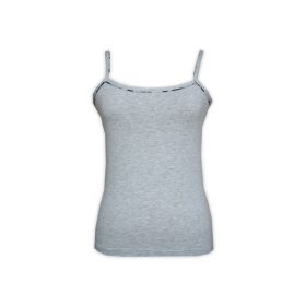   Női kétrészes terepmintás fehérnemű szett - pamut sport fehérnemű - sportbugyi-vastagpántos toppal - szürke - M