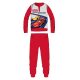 Disney Verdák téli pamut gyerek pizsama - interlock pizsama - Racing hero felirattal - piros - 116