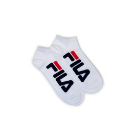   Fila unisex feliratos titokzokni - 2 pár/csomag - pamut titokzokni - fehér - 39-42