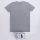 Gas férfi rövid ujjú póló - pamut - szürke - S