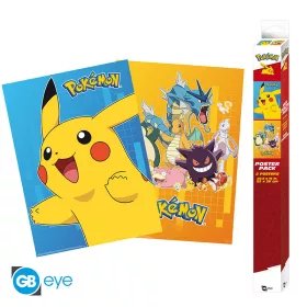 Pokemon Set 2 Poszter Chibi 52x38cm Colourful Characters