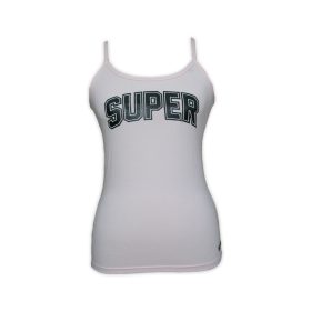   Női kétrészes pamut sport fehérnemű szett - sportbugyi-spagettipántos top - világosrózsaszín - M