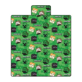   Minecraft Coral fleece piknik takaró 140x200cm 240GSM vastag puha prémium anyagból