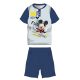 Disney Mickey egér nyári rövid ujjú gyerek pizsama - pamut jersey pizsama - sötétkék - 98