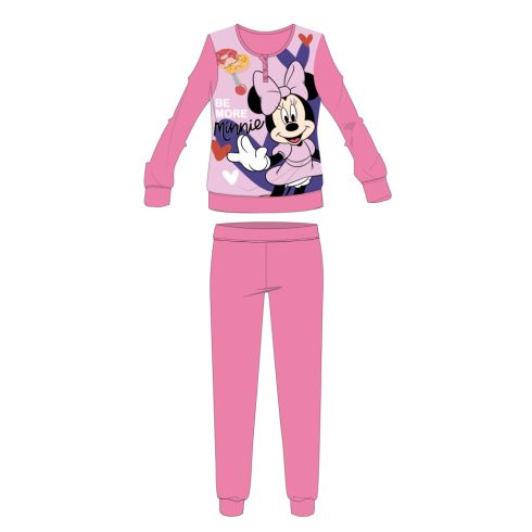 Disney Minnie egér téli coral pizsama - világosrózsaszín - 104