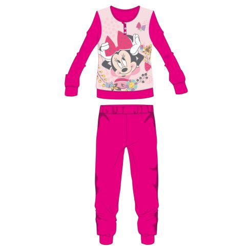 Disney Minnie egér polár pizsama - téli vastag gyerek pizsama - pink - 128