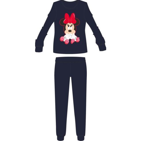 Disney Minnie egér női vékony pamut pizsama - jersey pizsama - sötétkék - L