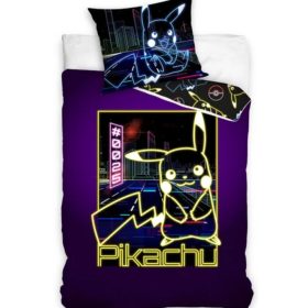   POKÉMON Pikachu NEON őrület ágynemű 100% pamut 140x200 + 70x90