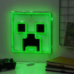   Minecraft Creeper falra szerelhető LED-es hangulatvilágítás
