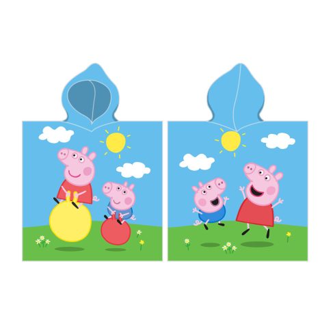 Peppa Pig 100% pamut poncsó - 55x110 cm