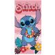 Disney Stitch Ohana Means Family Eco Friendly gyorsan száradó strandtörölköző - 70x140 cm