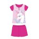 Unikornis nyári rövid ujjú gyerek pizsama - pamut jersey pizsama - pink - 110