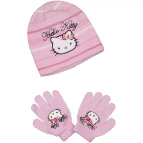 Hello Kitty rózsaszín sapka szett