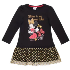 Minnie fekete tüllfodros ruha