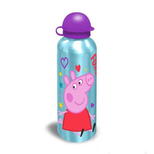 Peppa malac Hearts alumínium kulacs ivókupakkal 500 ml