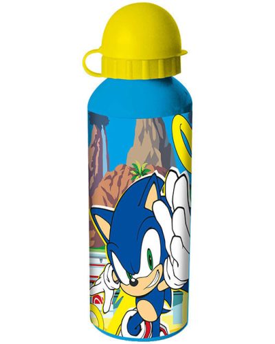 Sonic a sündisznó Prime alumínium kulacs ívókupakkal 500 ml