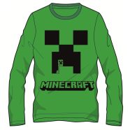   Minecraft gyerek hosszú ujjú póló, felső 6-12 év zöld Creeper