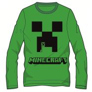   Minecraft gyerek hosszú ujjú póló, felső 6-12 év zöld Creeper