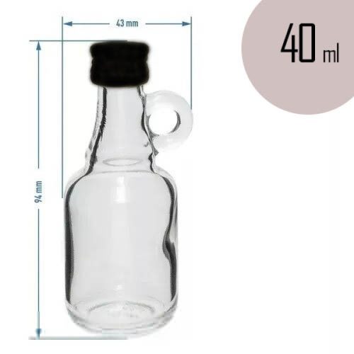 Csak a legjobb horgásznak - Füles Pálinkás Üvegpalack 40 ml - Vicces Ajándék Horgásznak