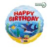 Happy Birthday Ocean fólia lufi 46 cm
