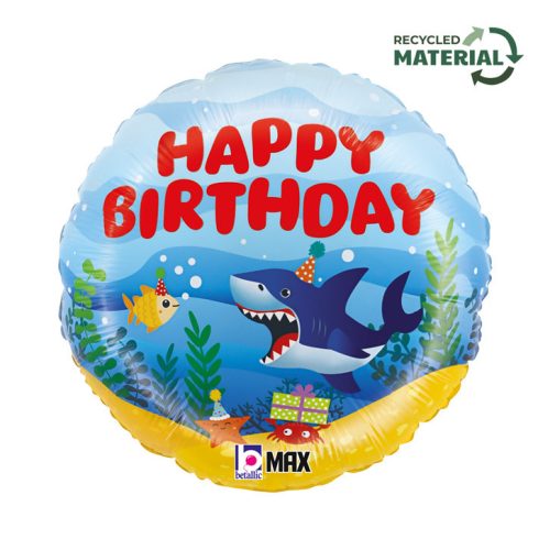 Happy Birthday Ocean fólia lufi 46 cm