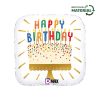 Happy Birthday Cake Candles fólia lufi 46 cm