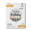 Happy Birthday Satin Candle fólia lufi 46 cm