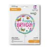Happy Birthday Colorful Butterflies fólia lufi 46 cm
