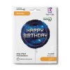 Happy Birthday Galaxy fólia lufi 46 cm